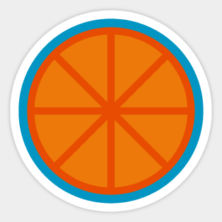 Citrus Orange Slice Sticker